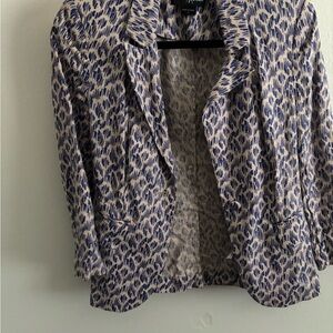 Guess by Marciano Navy and Cream Blazer